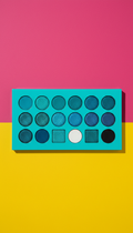 Vivid Aqua shimmer palette